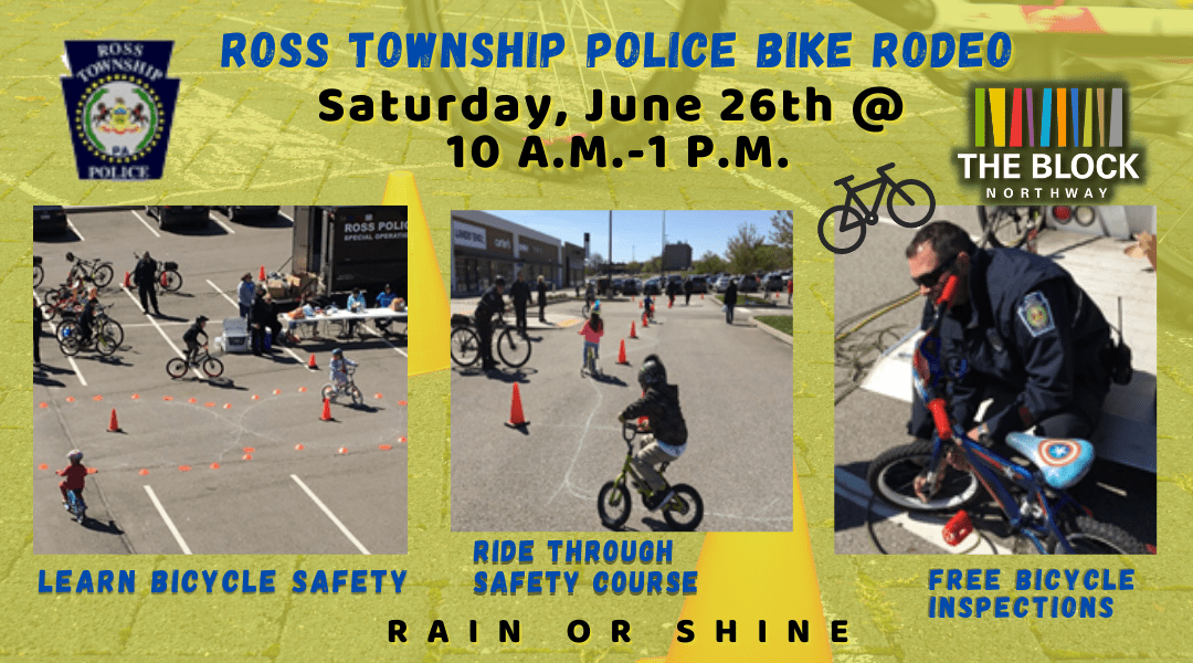 Ross Township Police & Block Northway to hold Bike Rodeo