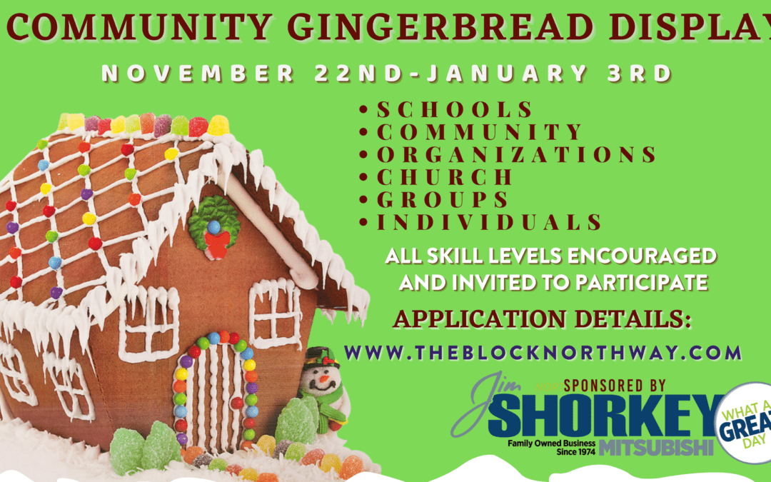 Community Gingerbread Display at The Block Northway